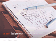 Tablet Screenshot of catalystdesigngroup.com